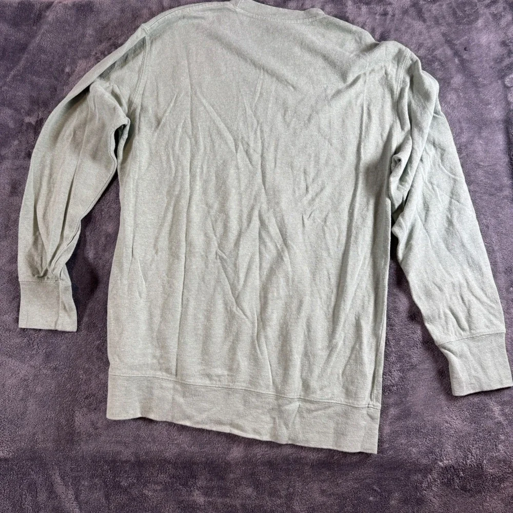 Jungmaven Mens Long Sleeve Hemp Organic Cotton Shirt Sage Green Size M USA Made